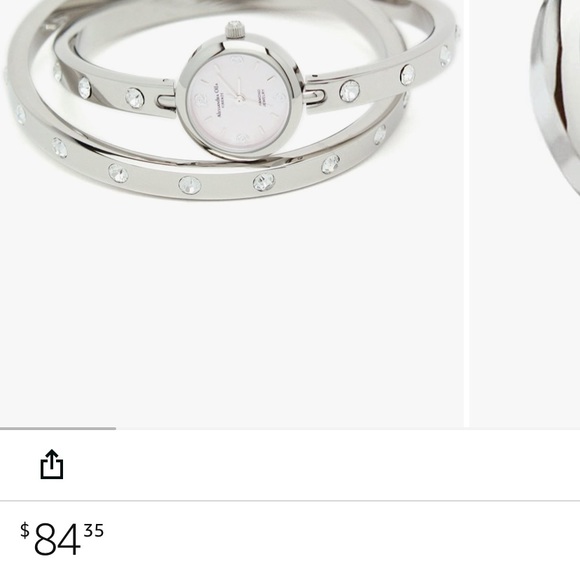Alessandra Olla Double Bangle Crystal Watch - Picture 10 of 13